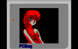 Picture of Kasumi from RanMa ½ (PCBoy screenshot)
